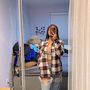 Plaid Button Up Sweater